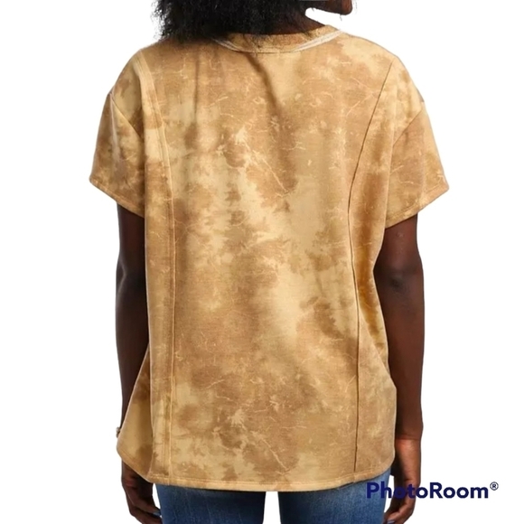 BKE Tye-Dye Mustard Short Sleeve T-Shirt Medium - Picture 2 of 9